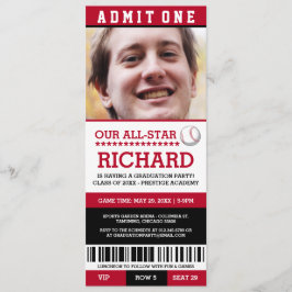 Baseball-Graduierungspartei lädt ein Einladung