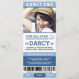 Baseball Graduierungspartei lädt ein Einladung