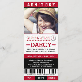 Baseball-Graduierungspartei lädt ein Einladung