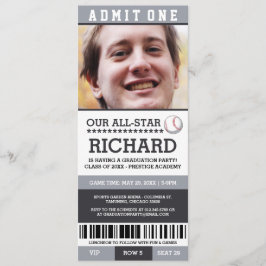 Baseball Graduierungspartei lädt ein Einladung