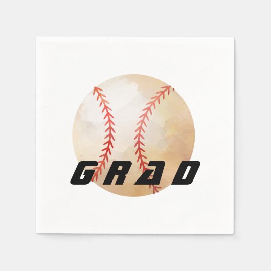 Baseball-Graduierungspartei Serviette (Vorderseite)