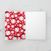 Baseball Graduierungsparty Sport Karte (Innenseite)