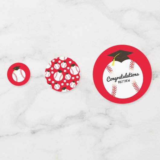 Baseball Graduierungsparty Sport Konfetti (Rückseiten)