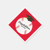 Baseball Graduierungsparty Sport Serviette (Ecke)