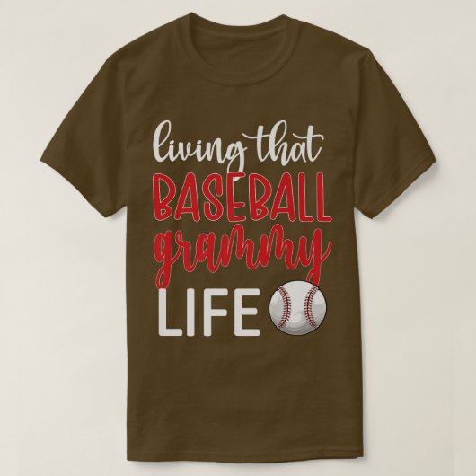 Baseball Grammy Life Baseball Oma Grammy T-Shirt (Design vorne)