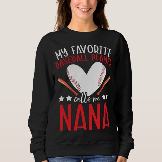 Baseball Grandma Grandmother Granny Grandparents D Sweatshirt (Vorderseite)