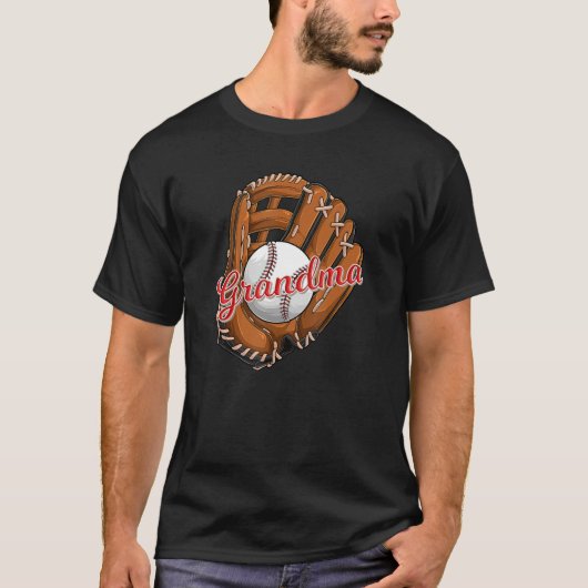 Baseball Grandma  Softball Sport Grandmother T-Shirt (Vorderseite)