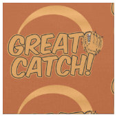 Baseball GREAT CATCH! Stoff (Nahaufnahme)
