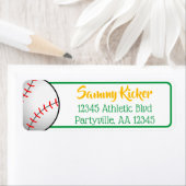 Baseball Green & Gold-Adresse (Insitu)