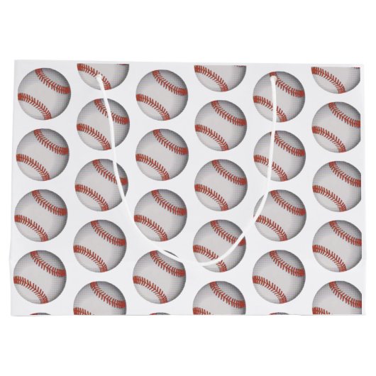 "Baseball"  Große Geschenktüte (Rückseite)