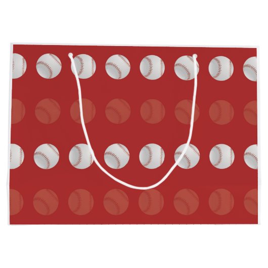 Baseball Große Geschenktüte (Rückseite)