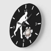 Baseball Große Wanduhr (Winkel)