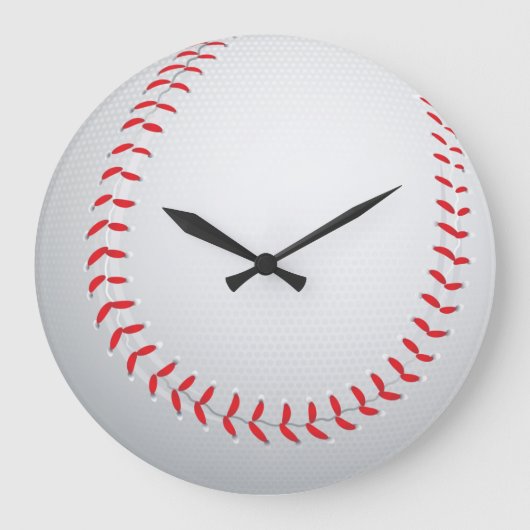 Baseball Große Wanduhr (Vorderseite)