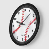 Baseball Große Wanduhr (Winkel)