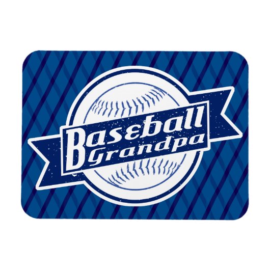 Baseball Großpa Magnet (Horizontal)