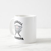 Baseball-Großvater Kaffeetasse (Vorderseite Links)