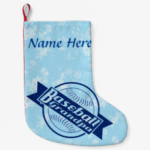 Baseball Großvater Personalisierter Weihnachtsfest Kleiner Weihnachtsstrumpf