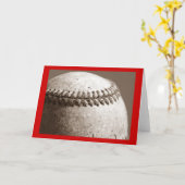 Baseball-Grußkarte Karte (Gelbe Blume)