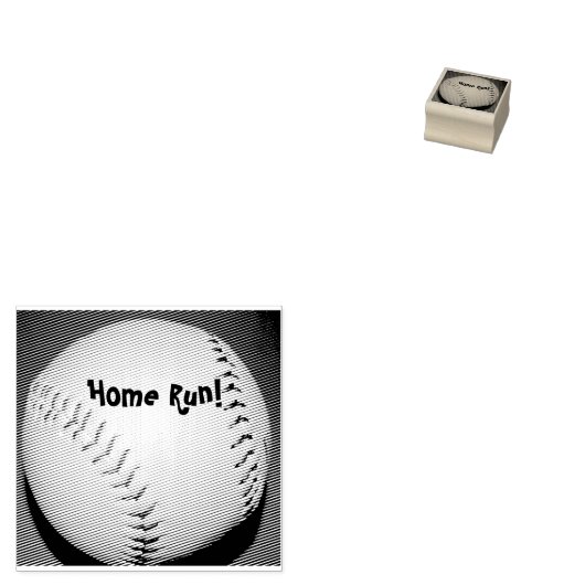 Baseball Gummistempel (Stempel)