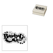 Baseball Gummistempel (Stempel)