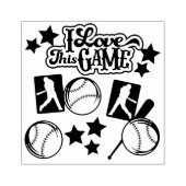 Baseball Gummistempel (Prägung)