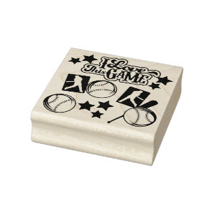 Baseball Gummistempel