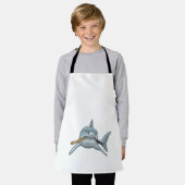 Baseball-Hai mit Baseballschläger Schürze (Getragen)