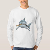 Baseball-Hai mit Baseballschläger T-Shirt (Vorderseite)