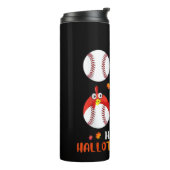 Baseball Halloween And Merry Christmas Happy Thermosbecher (Nach links gedreht)