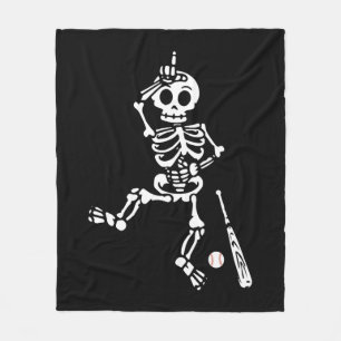 Baseball-Halloween-Baseball Fleecedecke