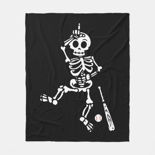 Baseball-Halloween-Baseball Fleecedecke (Vorderseite)