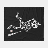 Baseball-Halloween-Baseball Fleecedecke (Vorderseite (Horizontal))