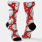 Baseball Halloween Erntedank Weihnachtssocken Socken (Gewinkelt)