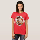 Baseball-Halloween-Patchwork T-Shirt (Vorne ganz)