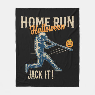 Baseball Halloween Spaß Retro gestört stylish Fleecedecke