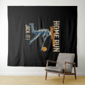 Baseball Halloween Spaß Retro gestört stylish Wandteppich (Beispiel (Horizontal))