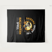 Baseball-Halloween-Streich oder Streusel Baseballs Wandteppich (Vorderseite (Horizontal))