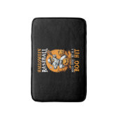 Baseball Halloween Trick oder Treatment Baseball-S Badematte (Vorderseite Vertikal)