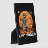 Baseball Halloween Trick oder Treatment Baseball-S Fotoplatte (Seite)