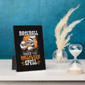 Baseball Halloween Trick oder Treatment Baseball-S Fotoplatte (Seite)