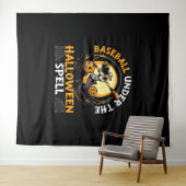 Baseball Halloween Trick oder Treatment Baseball-S Wandteppich (Beispiel (Horizontal))