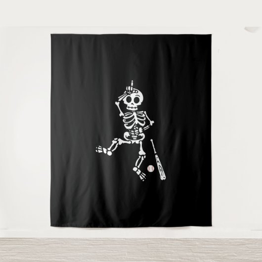 Baseball Halloween Wandteppich (Vorderseite)