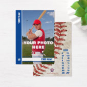 Baseball-Handelskarte mit blauen Streifen - Benutz (Schreibtisch)