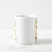 Baseball-Handschuh-Schläger-Themen-Männer-50. Gebu Kaffeetasse (Mittel)