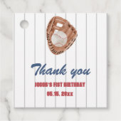 Baseball-Handschuh-Tag Geschenkanhänger (Vorderseite)