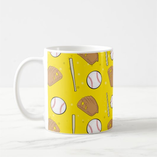 Baseball - Handschuhe, Bälle & Schläger Kaffeetasse (Links)
