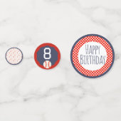 Baseball Happy Birthday Confetti Konfetti (Vorderseiten)
