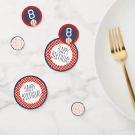 Baseball Happy Birthday Confetti Konfetti