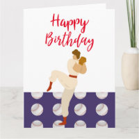 Baseball Happy Birthday mit Spieler