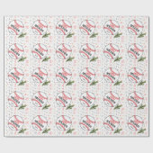 Baseball Happy Holidays für Weihnachten und Neues  Geschenkpapier (Flach)